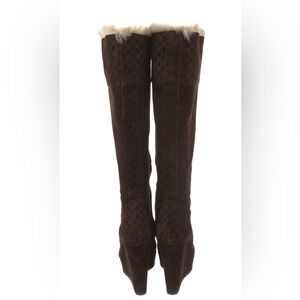 Gucci Dark Brown Knee-High Boots